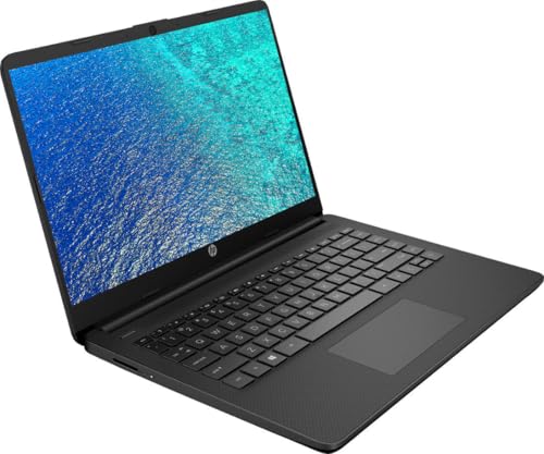Image of HP 14 inch Micro-Edge Touchscreen Laptop, AMD Ryzen 3 Processor Up to 3.75GHz, 8GB DDR4 Memory, 256GB SSD, Ultra-Fast WiFi, Windows 11 OS, Ebony Black (Renewed)