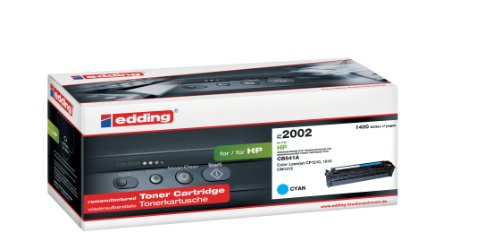 Toner cyan Edding 2002 compatible HP CB541A pour impression laser 1400 pages