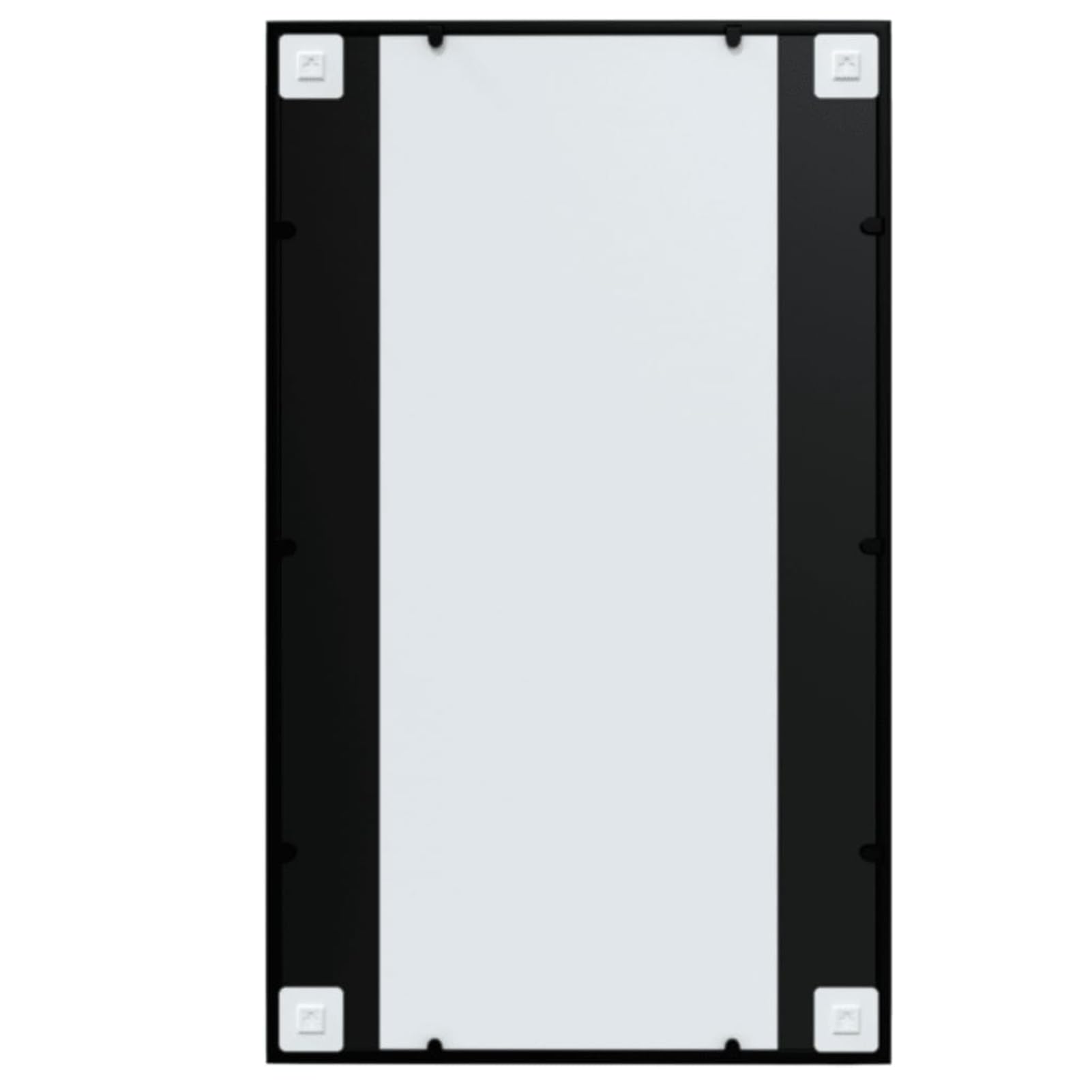 Homgoday Espejos Decorativos para decoración de Paredes con Marcos metálicos, Espejos Decorativos para Ventanas Modernos Negro 100x60 cmpara Decoración del Hogar, Sala de Estar, Baño, Dormitorio