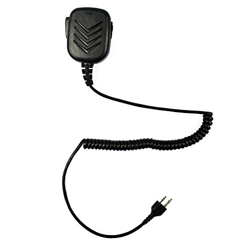 GoodQbuyÂ® Waterproof Rainproof Shoulder Remote Speaker Mic Microphone for 2 pin Midland LXT210 LXT216 G227 G300 GXT500 GXT600 ect.