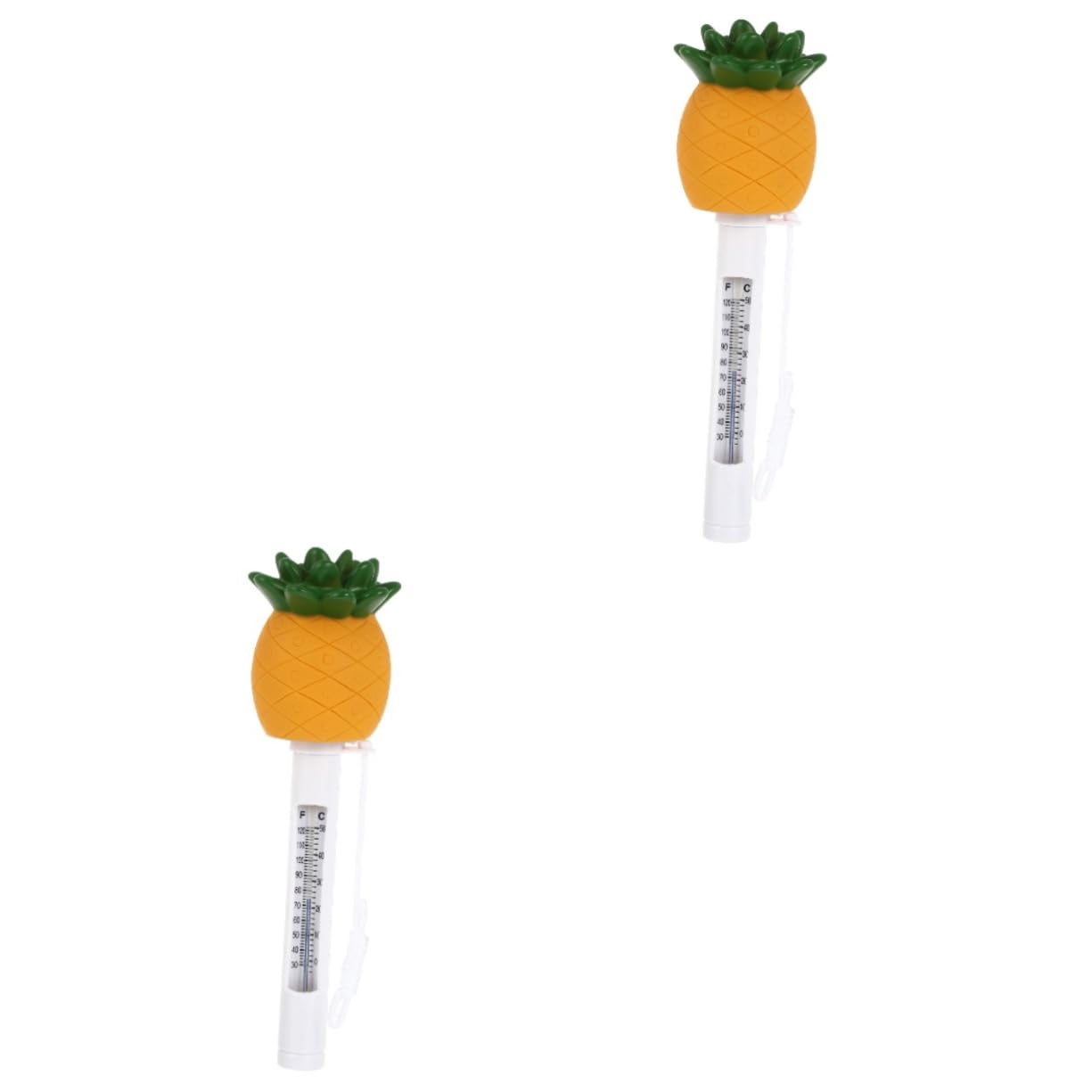 2 Pièces Thermomètre Flottant de Ananas Mesure Précise de Température pour Étang Aquarium Thermomètre Étanche