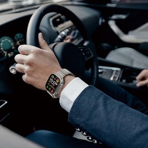 Image of WINGLE Magnetic Mesh Loop for Apple Watch Band Ultra 3 /2 /1 Band 49mm 46mm 45mm 44mm 42mm 40mm 41mm 38mm Men Women, Stainless Steel Adjustable Metal Strap for iWatch Series 11 10 9 8 7 6 5 4 3 2 1 SE