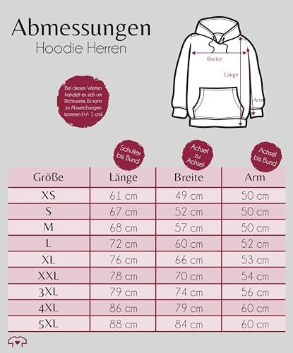 Hoodie Herren Pullover Männer - eigenem Bild - Hunde Papa Geschenk mit Foto personalisiert I Hunde Liebhaber Geschenk Hundebesitzer I Hundehalter Geschenke Hundepapa Geschenke für Hundefreunde - M