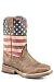 ROPER Kids Square Toe Printed Flag Boots 1