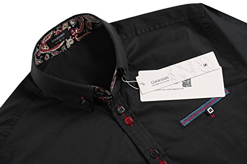 Coofandy Men's Fashion Slim Fit Dress Shirt Casual Shirt, Black, L steampunk buy now online Coofandy Men's Fashion Slim Fit Dress Shirt Casual Shirt, Black, L steampunk buy now online