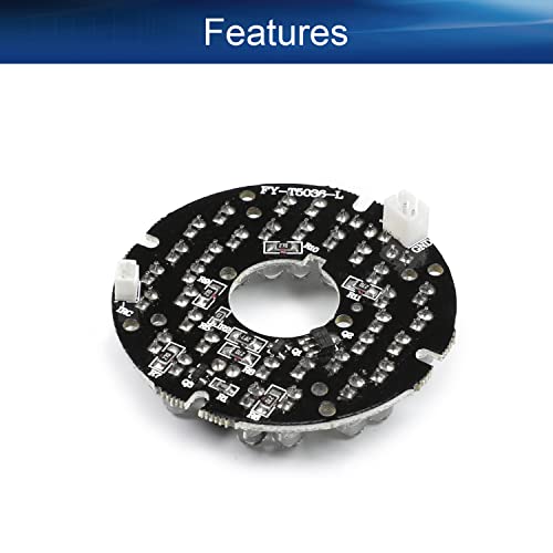 Bettomshin 1 placa iluminadora infravermelha com LED de 6,07 polegadas, 36 LEDs, lâmpada de placa re