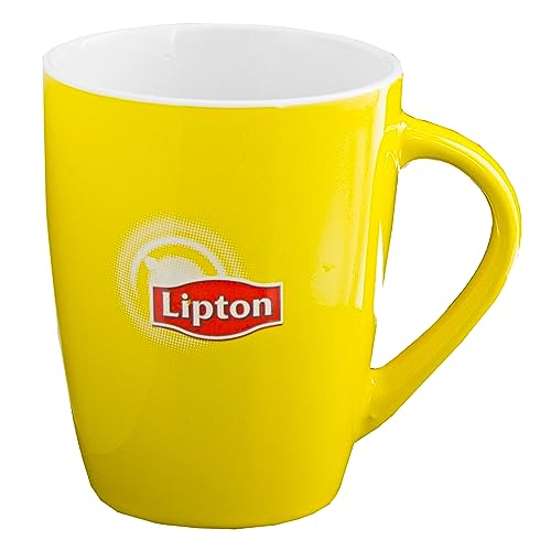 Lipton Tasse à thé, Gobelet, Tasse à Café, Mug, Jaune, Céramique, 150 ML