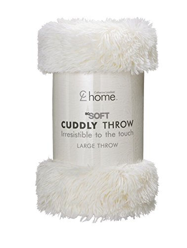 Catherine Lansfield Knuffelige sprei, 150 x 150 cm, crème - Image 3