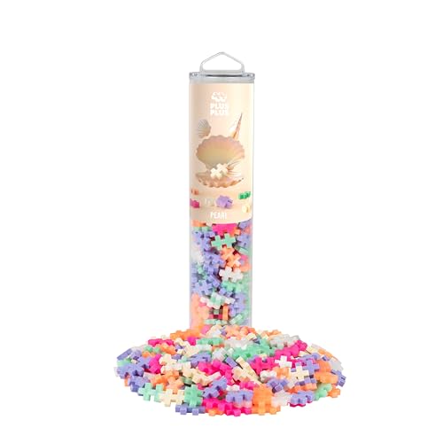 Plus Plus - 240 Briques de Construction de Couleurs Perle, Nacré - Jeu de Construction pour Enfant Dès 3 Ans avec Tube de Rangement - Jeu Éducatif et Ludique pour Fille et Garçon - PP4316