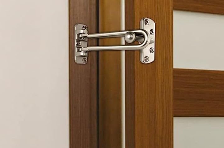 Door Chain/safty guard Heavy Duty Lock Chain Made of zamak(zink III) Perfect for Home Bedroom Hotel (door saftey guard) 3