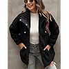 TCOT Womens Sherpa Jacket Warm Winter Teddy Bear Coat Casual Fleece Zip Up Faux Shearling Outwear with Pockets