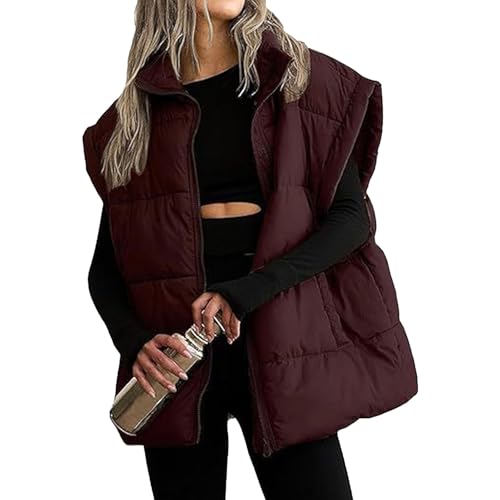 Gilet d'hiver matelassé pour femme idéal pour le quotidien en ville