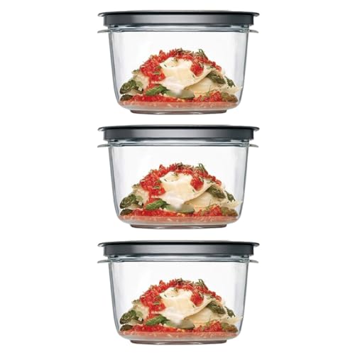 Utensilux Rubber Maid Premier, 7 Cup Premier Flex & Seal Food Storage Set, 3 Tritan Containers, 3 Grey Flex and Seal Lids, 6 Piece Bundle Set Bundle Utensilux Rubber Maid Premier, 7 Cup Premier Flex & Seal Food Storage Set, 3 Tritan Containers, 3 Grey Flex and Seal Lids, 6 Piece Bundle Set Bundle