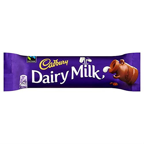 Cadbury Cholocate Bar, Regular Size 42g/Bar (Dairy Milk Milk Chocolate, 12 Packs)