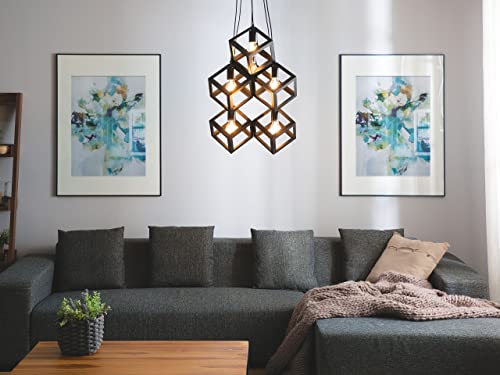 Beliani Lampada da soffitto a 6 punti luce in