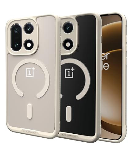 Image of KAPAVER Mag-X Sandstone Back Cover Case Compatible with MagSafe, Magnetic Case for OnePlus 15 (Mag-X Stand Storm)