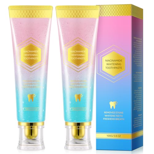 2Pack Niacinamide Whitening Toothpaste Niacinamide Intensive Toothpaste Fresh Breath 7.6 Oz