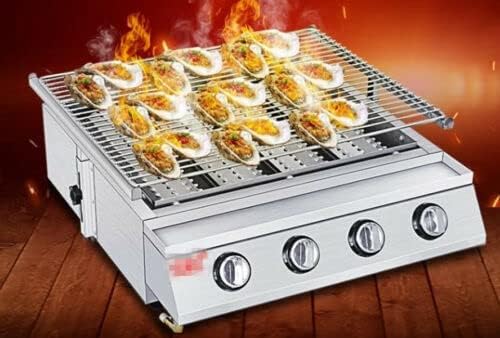 LPG 4 Burners Barbecue Grill Indoor Outdoor LPG BBQ Grill Roaster