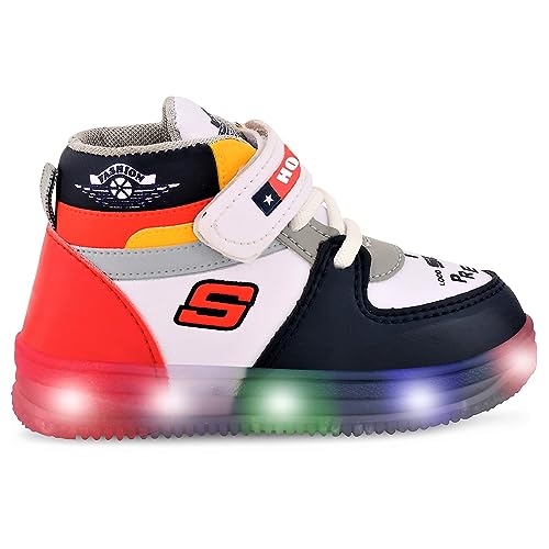 Image of Hooh Kids Unisex Fashionable LED Lights Unisex Sneakers and Walking Shoes for Boys and Girls of Age 2 Years to 10 Years