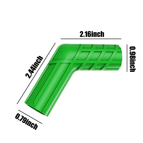 ROMASO Motorcycle Shift Lever Cover,Shift Cover,Flexible Rubber,Anti-Slip Stripes Design,Universal Green(Pack of 2) - Thumbnail 2