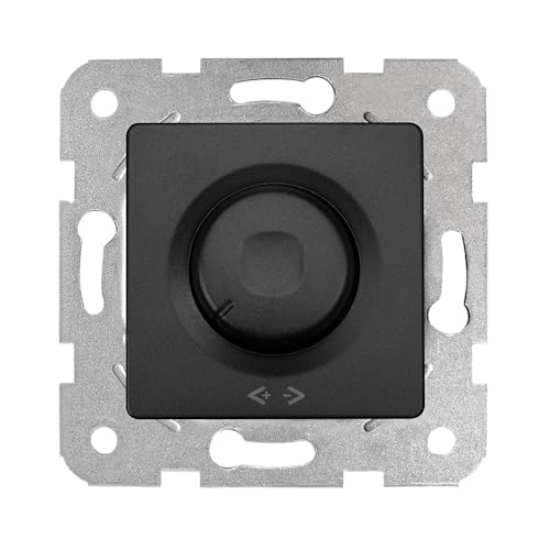 Linnera Life Gece Siyahı Floresan Dimmer 1 10V Mekanizma ve Kapak