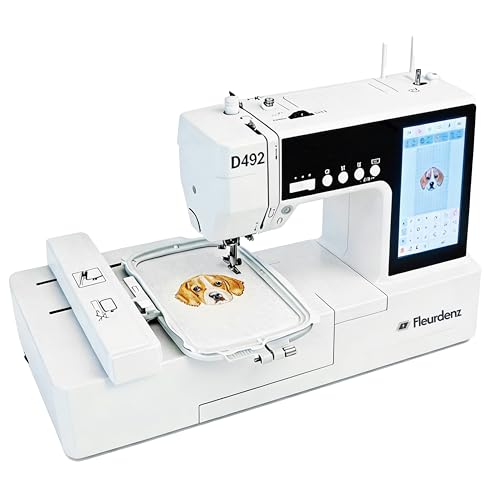FLEURDENZ D492 Sewing & Embroidery Machine for Beginners, 4.5' x 7'...