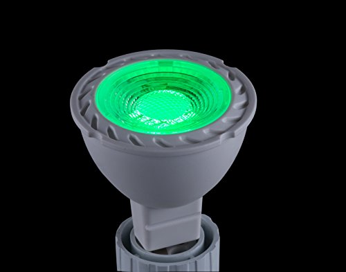 CBConcept UL-Listed MR16 GU5.3 LED Bulbs, 2-Pack, 5 Watt, Dimmable 500 Lumen, Green, 36°Beam Angle, 12V, 50W Halogen Equivalent, Recessed/Landscape LED Lighting | Designed In San Francisco