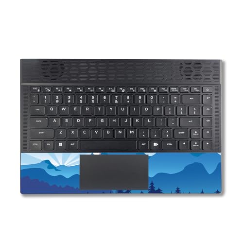 Image of MightySkins Skin Compatible with Alienware X14 R2 (2023) Full Wrap Kit - Blue Mountains | Protective, Durable, and Unique Vinyl Decal wrap Cover | Easy to Apply & Change Styles | Made in The USA