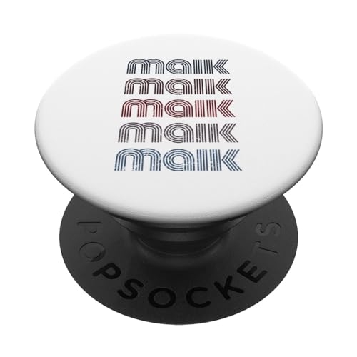 70s Vintage Personalized First Name Maik PopSockets Swappable PopGrip, Black