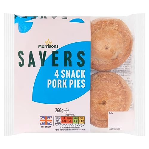 Morrisons Savers 4 Snack Pork Pies 260g