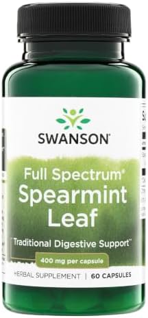 Swanson Full Spectrum Spearmint Leaf 60 Caps (400 mg)