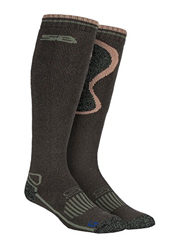 Storm Bloc - Mens Extra Long Knee High Thick Wool Blend Thermal Tall Boot Socks for Wellies (6-11 uk, SBGMS008GRN)