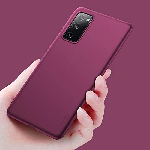 X-level Samsung Galaxy S20 FE Case, [Guardian Series] Ultra Thin Slim Soft Flexible TPU Bumper Matt Finish Protective Phone Cover Case for Samsung Galaxy S20 FE 5G - Wine red