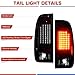 (3 Pack) LED Smoke Lens Tail Light Assembly + 3rd Brake Light For 1999-2007 Ford F250 F350 F450 F550 Super Duty Fleetside, Only Fit Factory Incandescent Models