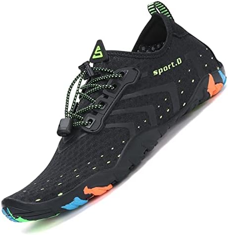 Mishansha Mens Womens Water Shoes Carbon Black