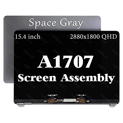 Image of A1707 Screen Replacement for MacBook Pro A1707 Late 2016 Mid 2017 EMC 3072 3162 LCD Screen Assembly Display 661-06375 661-08030 (Space Gray)