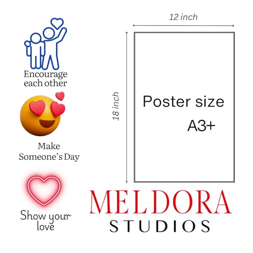 Image of MELDORA STUDIOS Motivational Workout Posters for Gym & Room|Stylish Fitness Wall Art with Inspirational Quotes, Designed for Home Decor & Fitness Enthusiasts (set of 8, 12x18 inch)