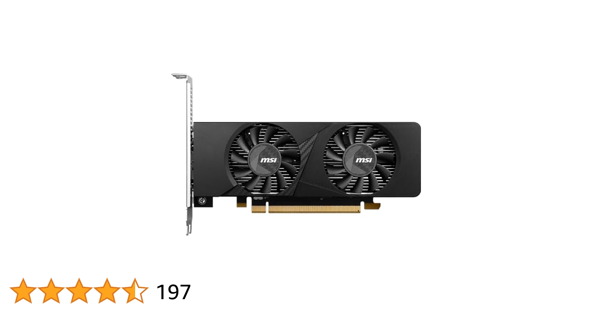 Amazon | MSI GeForce RTX 3050 LP 6G OC PCIe4.0 ロー