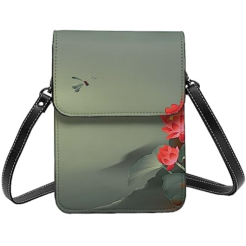 Sac en cuir avec rabat de qualité supérieure aux finitions soignées de lotus gravé