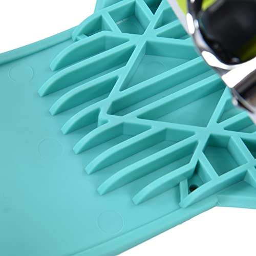 Patins de ski réglables nylon vert avec fixations faciles 1 paire