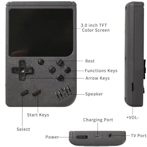 New World Rechargeable Pocket Video Game for Kids, Retro Video Game Box Handheld Console Game Box with TV Output 5 41j v9fPFTL