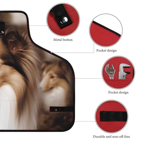 Delantal de trabajo ajustable para mujer y hombre miniatura 3