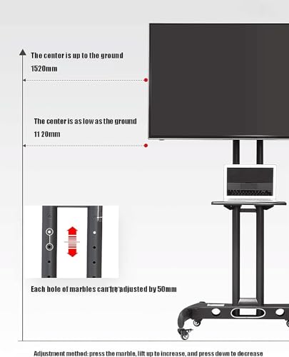 Soporte móvil universal para TV con ruedas miniatura 2