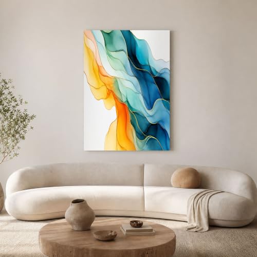 Art fluide luxe toile affiche salon haut de gamme 70x100 cm