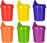 PLASKIDY Toddler Sippy Cups - Set of 6 Spill Proof Cups for Toddlers 5 Ounce - Small Baby Cups with Lids Dishwasher Safe BPA Free Kids Sippy Drinking Cups