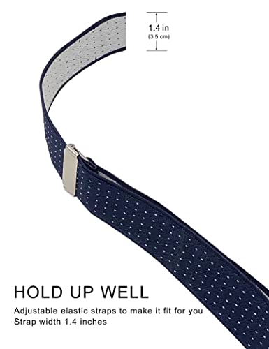 Image of Men's Suspenders with Swivel Hooks and Adjustable Braces, Suitable for Heavy Duty, Big and Tall