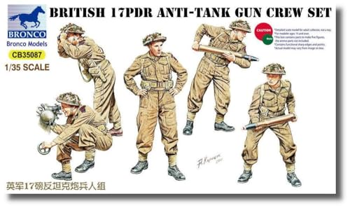 Pistolet anti-char britannique 1/35 Bronco CB35087 maquette plastique 5 pièces