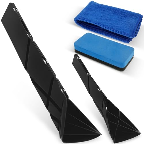 2Pcs Polygon Measuring Spoons Silicone Flat Measuring Spoons Foldable Magnetic Measuring Spoons Multifunction Folds Flat Kitchen Measuring Scoop for Wet Dry Ingredients Fulasun ZiWZzEi(black)