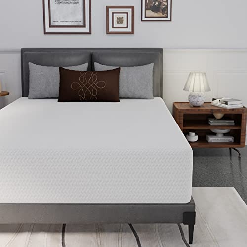 Image of 12 Inch Green Tea Full Size Memory Foam Mattress,Bed-in-a-Box Medium Firm Mattress CertiPUR-US Certified Breathable Bed Mattress for Cooler Sleep Supportive & Pressure Relief,Full