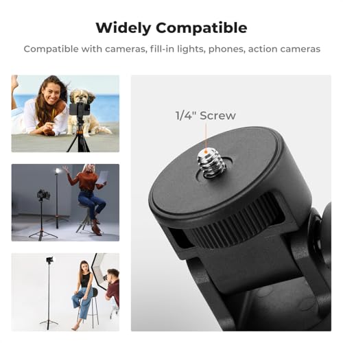 K&F Concept 69''/175cm Iphone Selfie Stick Tripod, Compact Tripod with Phone Holder, Light Stand with Detachable Remote Control, Action Camera Adapter, Compatible with Phone/GoPro/Camera K&F Concept 69''/175cm Iphone Selfie Stick Tripod, Compact Tripod with Phone Holder, Light Stand with Detachable Remote Control, Action Camera Adapter, Compatible with Phone/GoPro/Camera